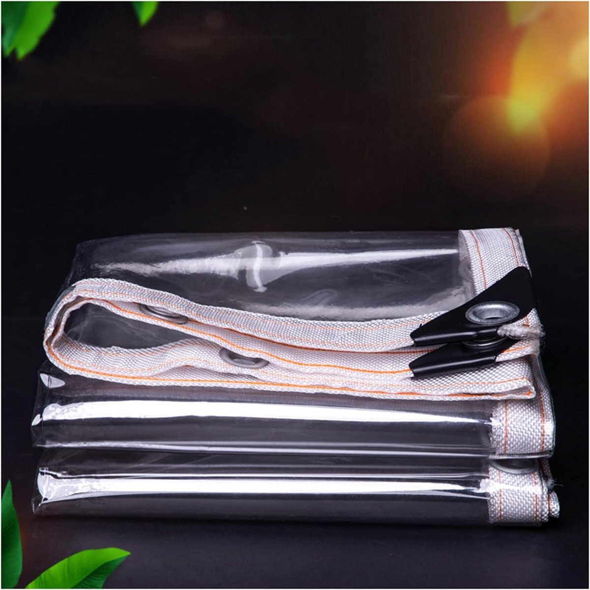 Waterdicht Zeildoek - Transparant PVC - Buiten Beschermen - Scheurbestendig Materiaal - 2.4x6 meter - Transparant