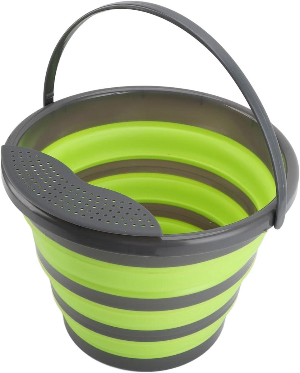 Mini Wasmachine Opvouwbaar Draagbaar Ondergoed Reinigen Ultrasone Dieptereiniging 10 Liter Capaciteit Groen