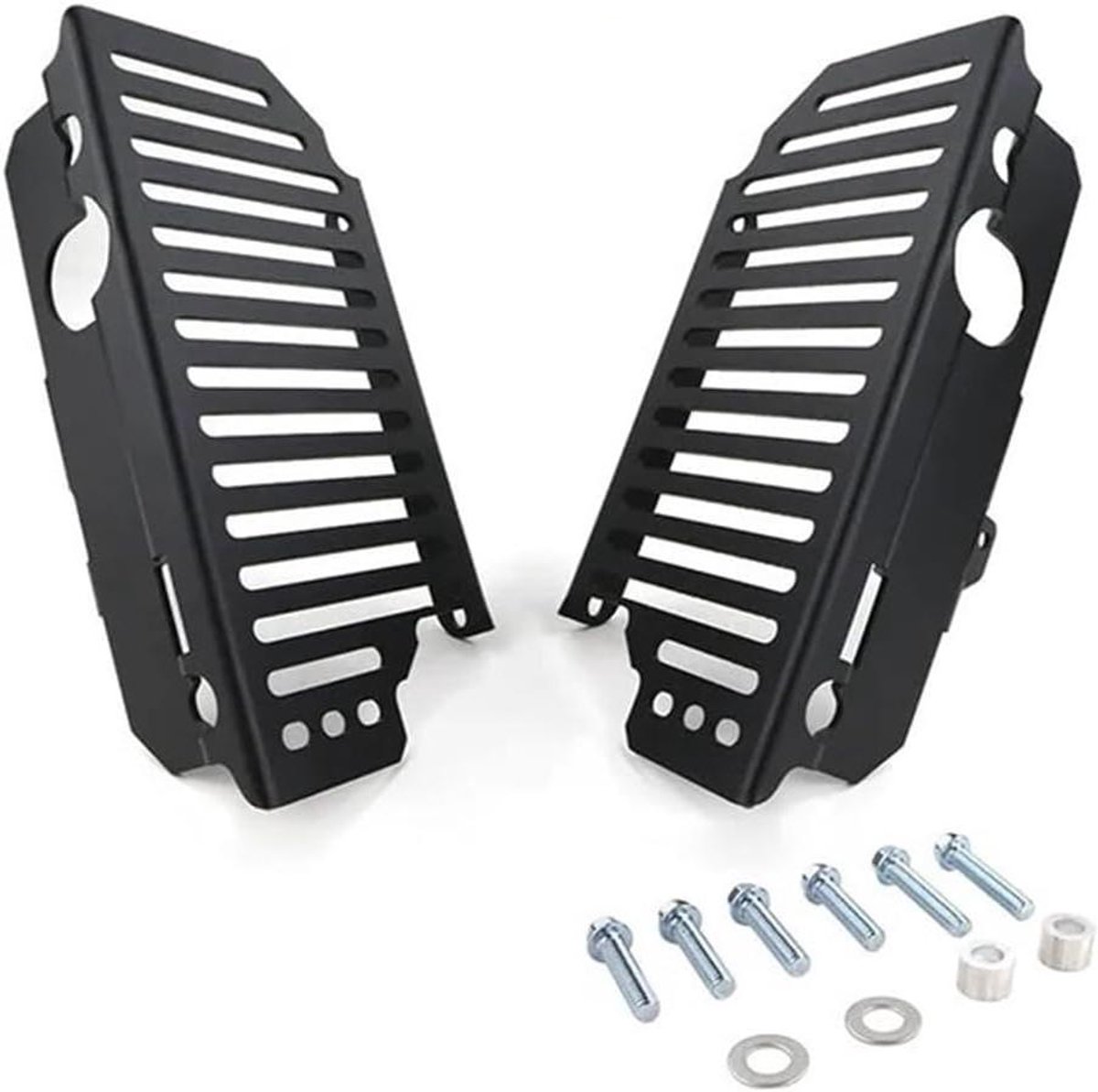 Motorfiets radiator bescherming - Radiatorafdekking rooster - Bescherming motor - Dubbellaags mesh - Niet gespecificeerd - Zwart