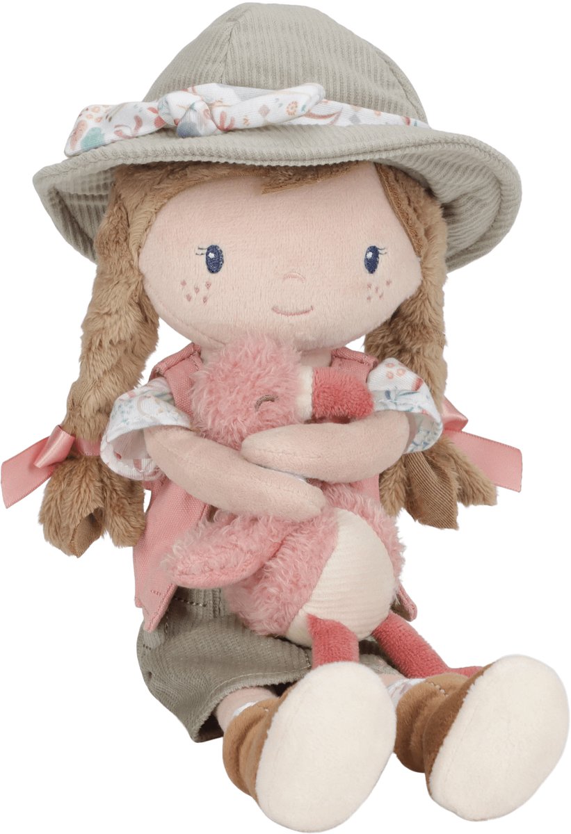 Little Dutch Safari Friends Knuffelpop Rosa — afbeelding 3