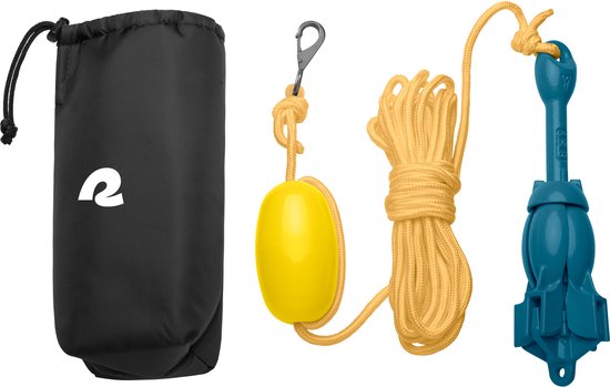 Retrospec Anker - Voor Supboards, Kayaks & Docks - Inclusief Touw, Boei en Waterdichte Tas - SUP - Blauw — afbeelding 3