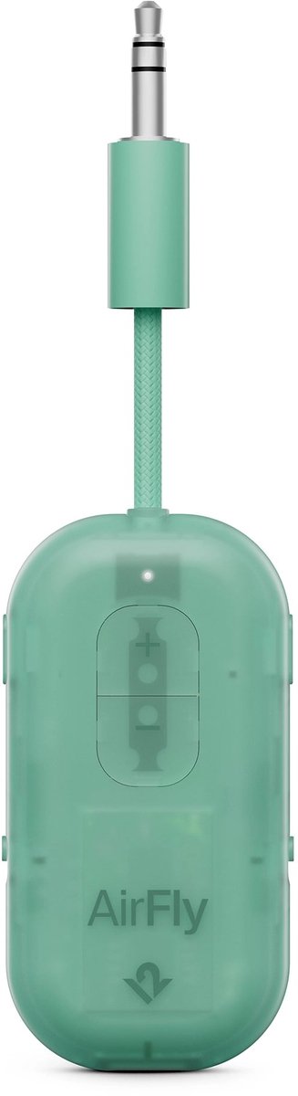 Twelve South AirFly Pro 2 – Geniet van In-Flight Entertainment met Draadloze Hoofdtelefoons – Koppel Twee Sets Draadloze Hoofdtelefoons voor Gedeeld Luisteren – Meer dan 25 Uur Batterijduur - Groen