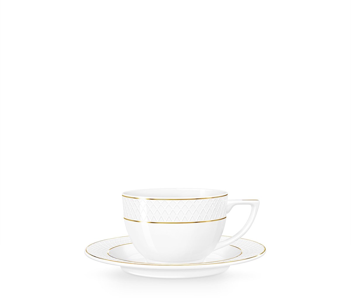 Wilmax Cappuccinotassen mit Untertassen, 6er Set, 170 ml – WL‑880102402/AB6