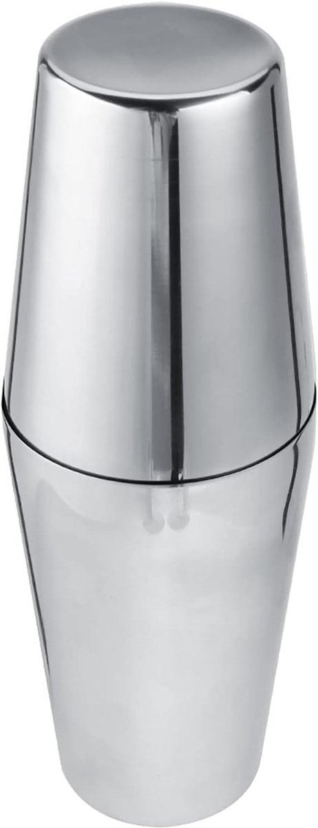 Cocktail Shaker Set - Mixer Drankjes - Drankjes Maken - Roestvrij Staal - 800/600ml - Zilver