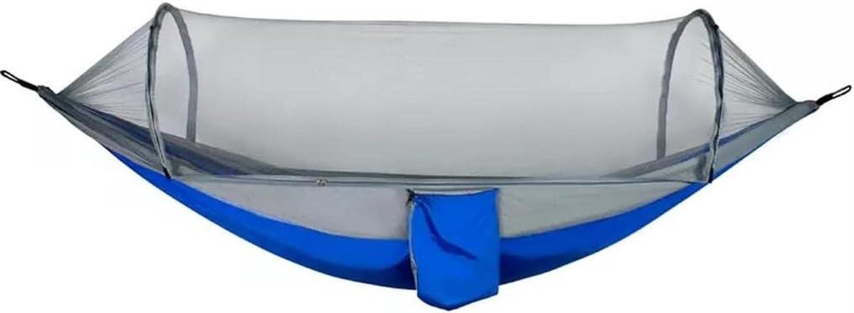 Draagbare Hangmat Stoel - Reis Hangmat - Outdoor Ontspanning - Anti-Rollover Ontwerp - 260 x 140 cm - Blauw