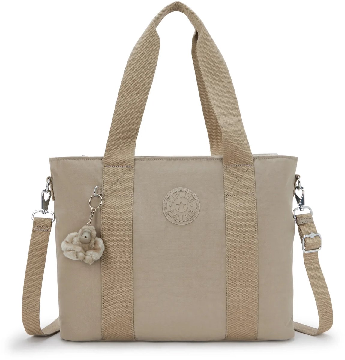 Kipling Minta L 20l Stoffentas Beige