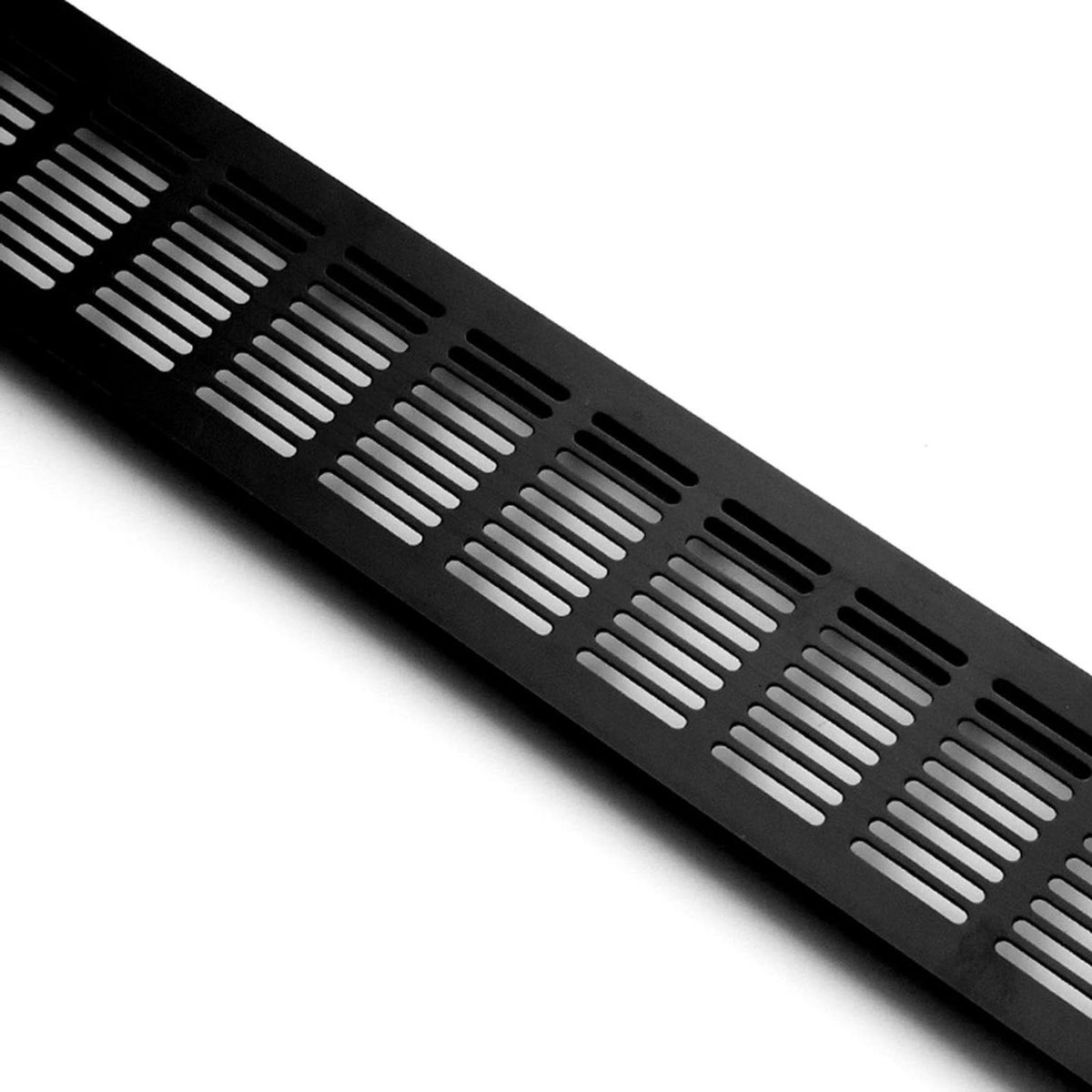 Luchtroosters Aluminium - Ventilatieafdekking Kast - Ruimte Ventileren - Roestwerend Materiaal - 50 mm Breed - Zwart