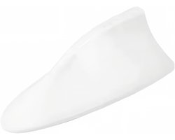 Auto Dakantenne - Radio Signaal - Verbeteren Ontvangst - Aerodynamisch Design - 17.5 cm - Wit