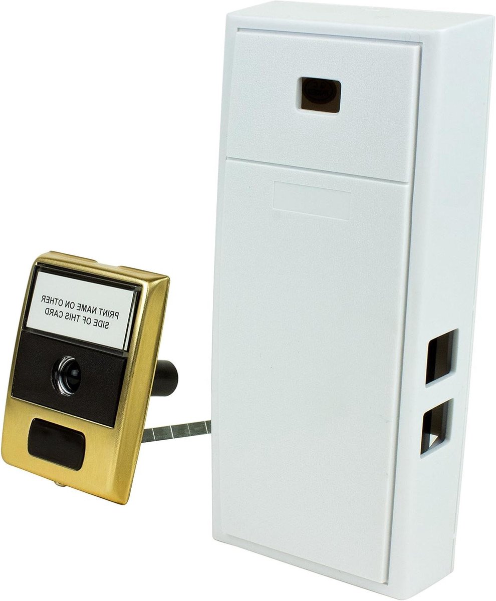Deurbel Klokkenspel - Deurknop Kijker - Welkom Bezoekers - Geen Batterijen Nodig - 7.6x31x25 cm - Ivoor