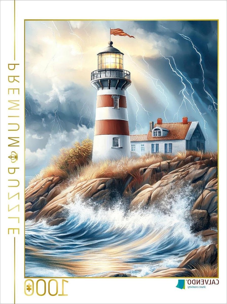 Fotopuzzel 1000 stukjes - Landschapspuzzel Kust - Ontspannend Tijdverdrijf - Premium Kwaliteit - 64 x 48 cm - Meerkleurig