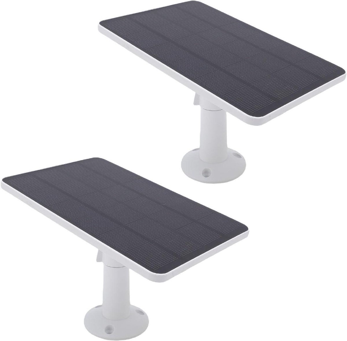 Zonnepaneel Set - Energie Oplader - Deurbel Voeden - IP65 Waterdicht - 2x 10 Watt - Wit