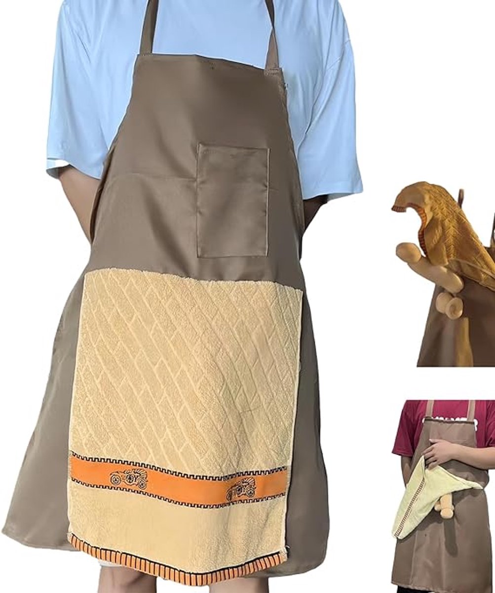 Oneay Schorten met een grappige kokslook, creatief ontworpen schorten met een verrassing in de zakken, leuke schorten met verborgen verrassingen, perfecte cadeaus voor de feestdagen.