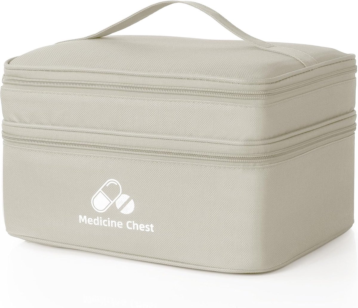 carmdering - Medikamententasche - Reiseapotheke Tasche - Eerste Hulp Tas - Waterdicht Bescherming - Dubbele Laag Indeling - Oxford Stof - Duurzaam En Lichtgewicht - Ideaal Voor Reizen En Thuis - 1 Stuk