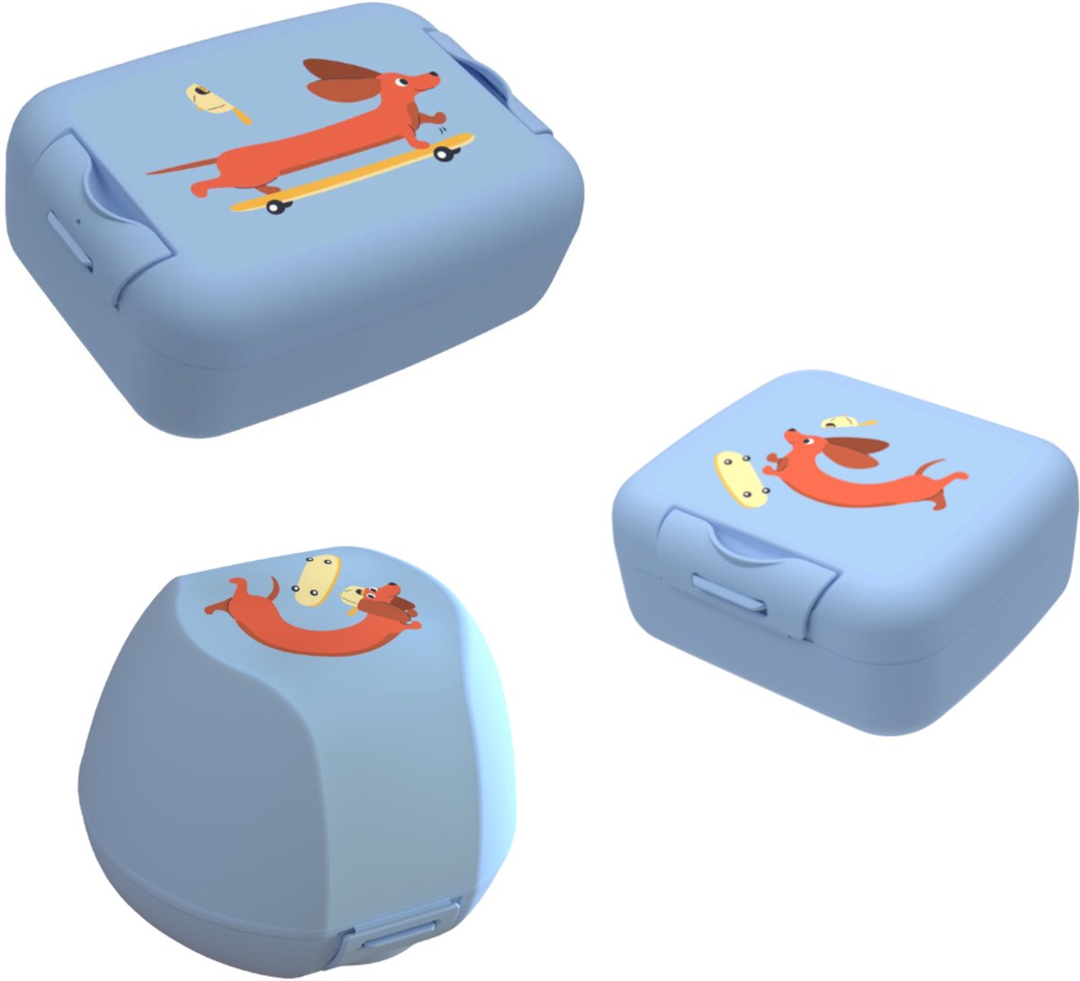 Bundel Cosy & Trendy Back to school set - Appeldoos/Snackdoos/Brooddoos - Dog