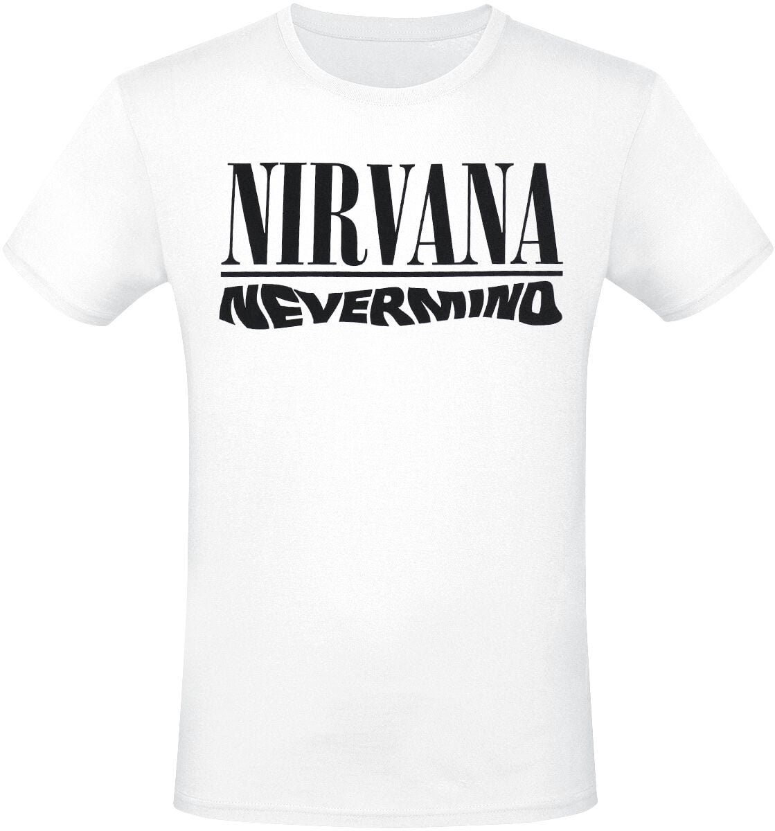 Nirvana Nevermind Heren T-shirt - wit - 3XL