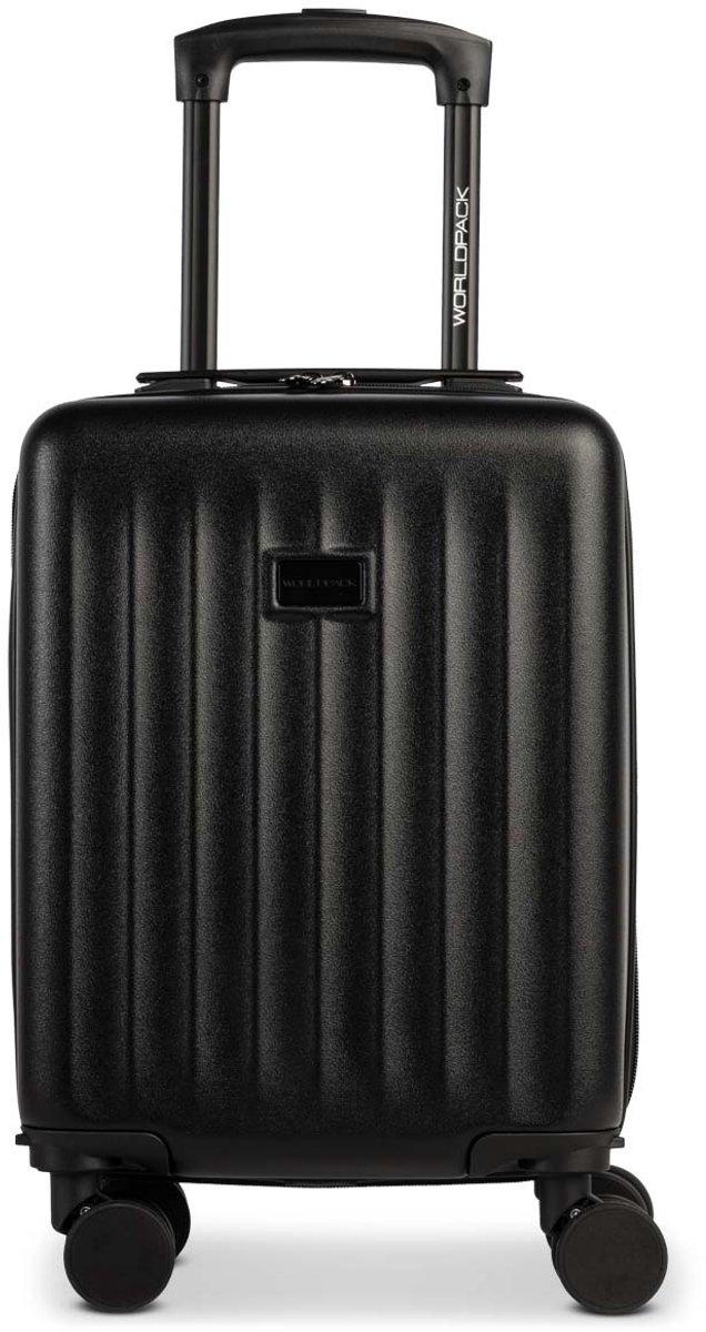 Worldpack Underseater Cabin Koffer ABS | Afneembare Wielen | Zwart