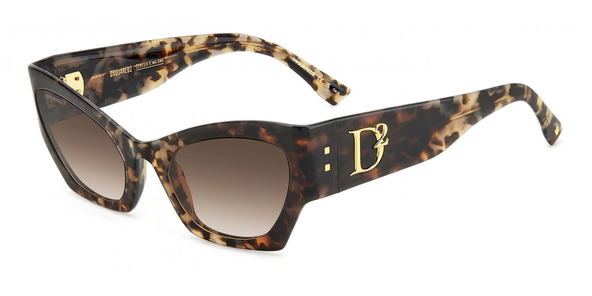 Dsquared2 D2 0132/S Grey havana 55/23/140 WOMAN Zonnebrillen