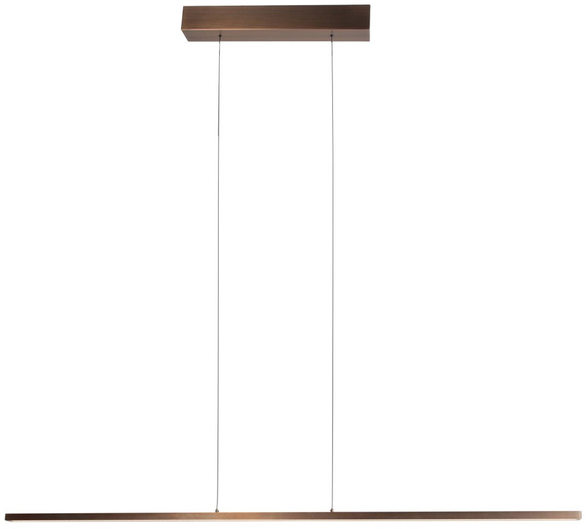 Bande 3995BR hanglamp - bronzen, 150cm, hoogte instelbaar, met dimmers - Steinhauer