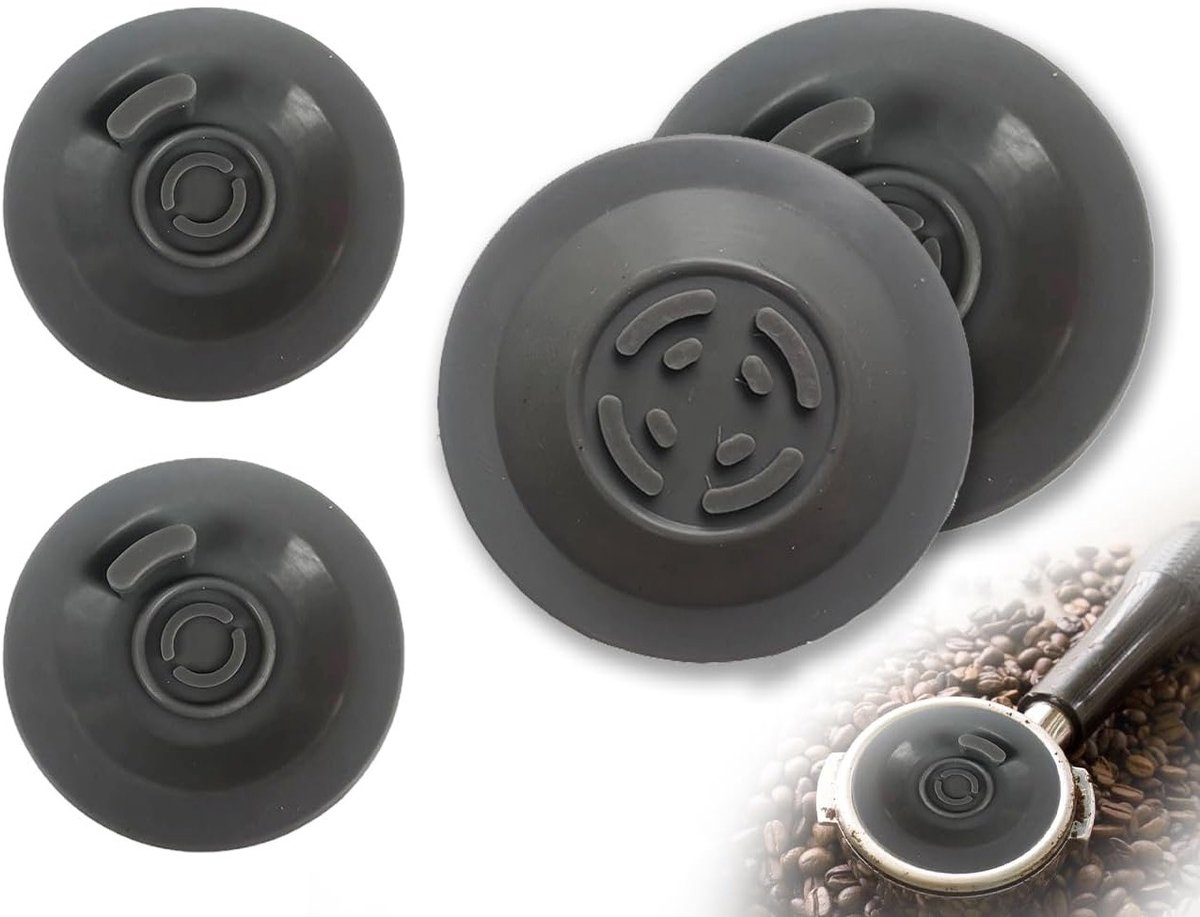Set van 2 Reinigingsschijven voor Espresso Machines, Backflush Reinigingstabletten en Filters, Geschikt voor 54 mm Espresso Apparaten