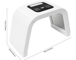 RosaBloom Professioneel LED Lichttherapie Gezichtsmasker - Huidverzorging & Gezichtsverjonging - Salon & Thuisgebruik - Inclusief Veiligheidsbril