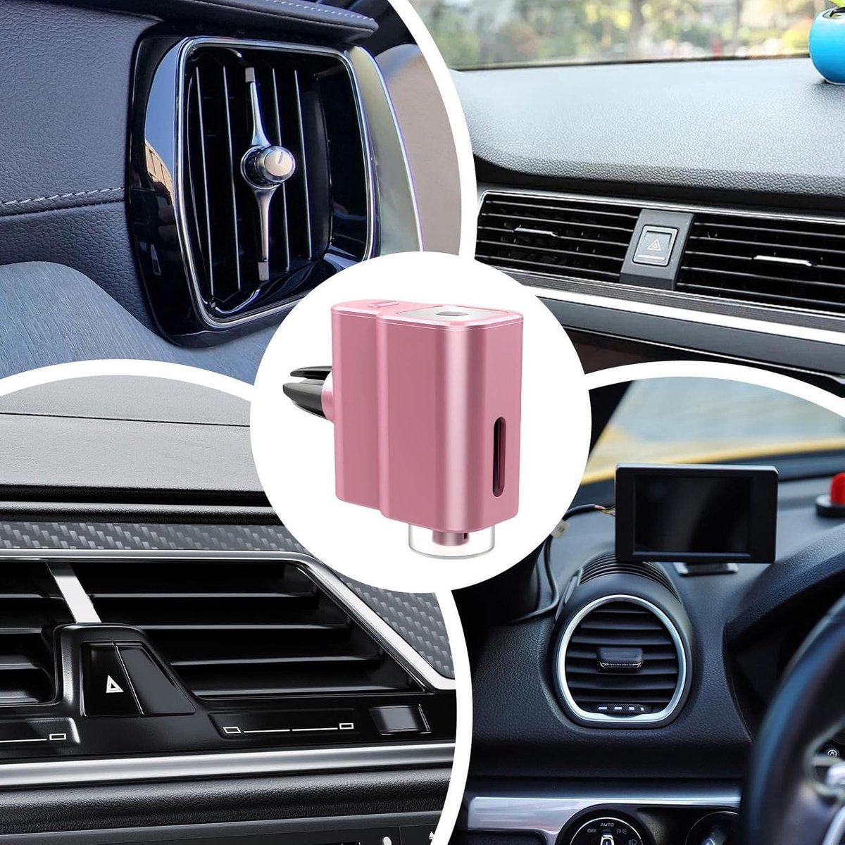 Auto Geur Diffuser - Luchtreiniger Auto - Frisse Lucht Creëren - Intelligente Geurneutralisatie - 1 Stuks - Roze