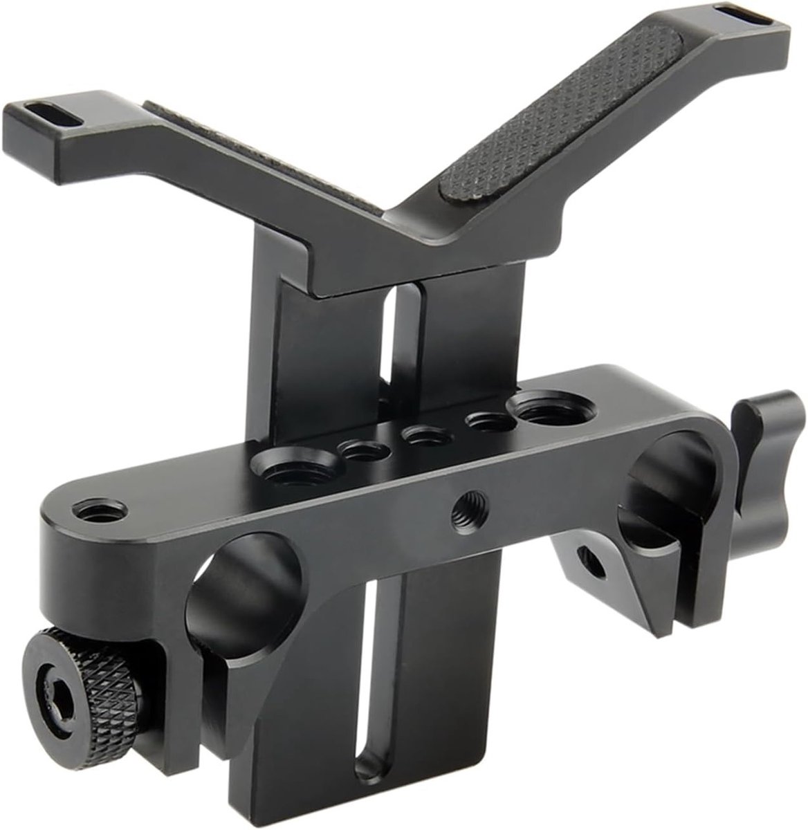 Verstelbare lenssteun voor lange lenzen met 15 mm rod clamp voor stabiele opnames