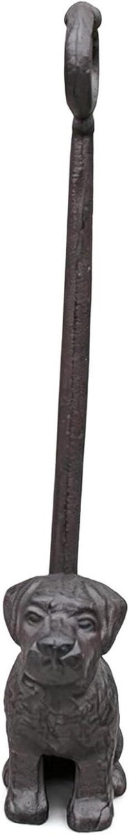 Deurstopper Gietijzer - Zware Stopper - Deur Open Houden - Hondenontwerp - 24 Kg - Zwart