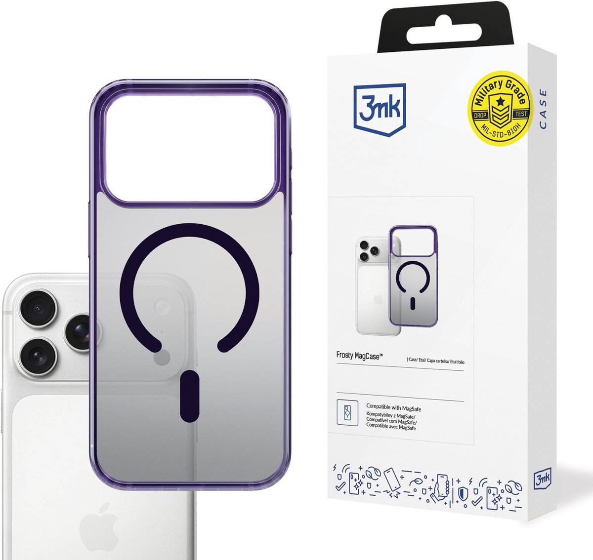 3Mk Frosty Magcase Voor Apple Iphone 17 Pro Met Telefoonbescherming En Systeem