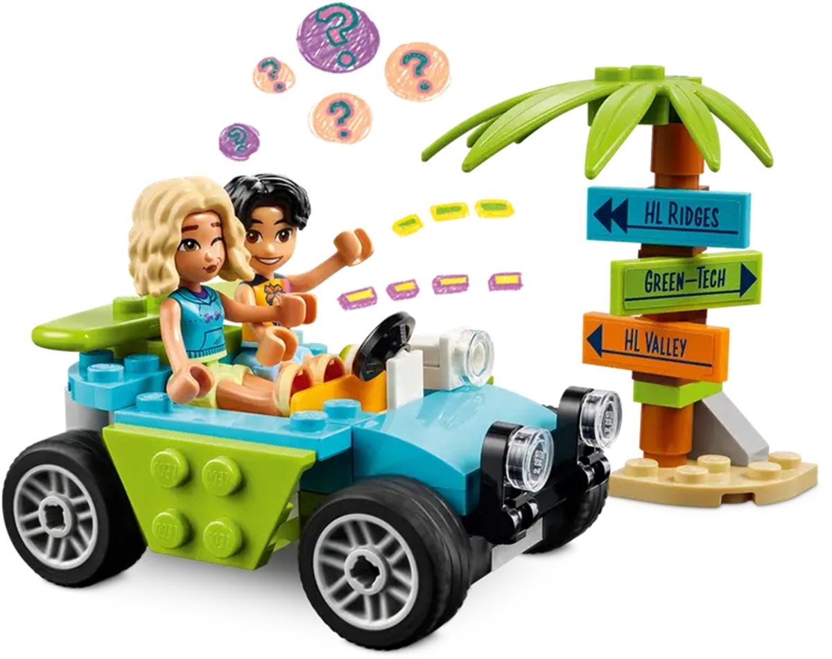 LEGO Friends Strand smoothiekraam: bouwset met buggy voor kinderen 6+ thumbnail 3