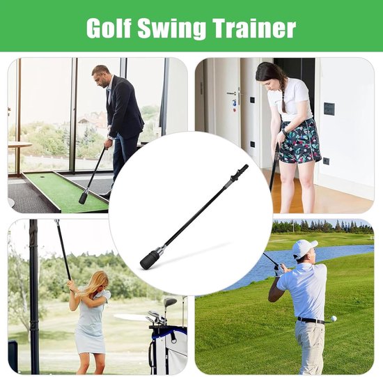 Golf Swing Trainer - Golftool - Golfvaardigheden Verbeteren - Auditieve Feedback - 80cm Lengte - Blauw Zwart van GOLF — afbeelding 4