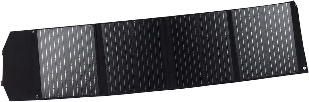 Opvouwbaar Zonnepaneel - Draagbare Zonnelader - Buiten Opladen - 100W Vermogen - 45x41x7 cm - Zwart