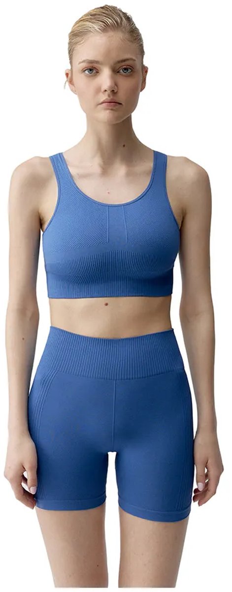 Born Living Yoga Lindy Seamless Sport-top Blauw S Vrouw