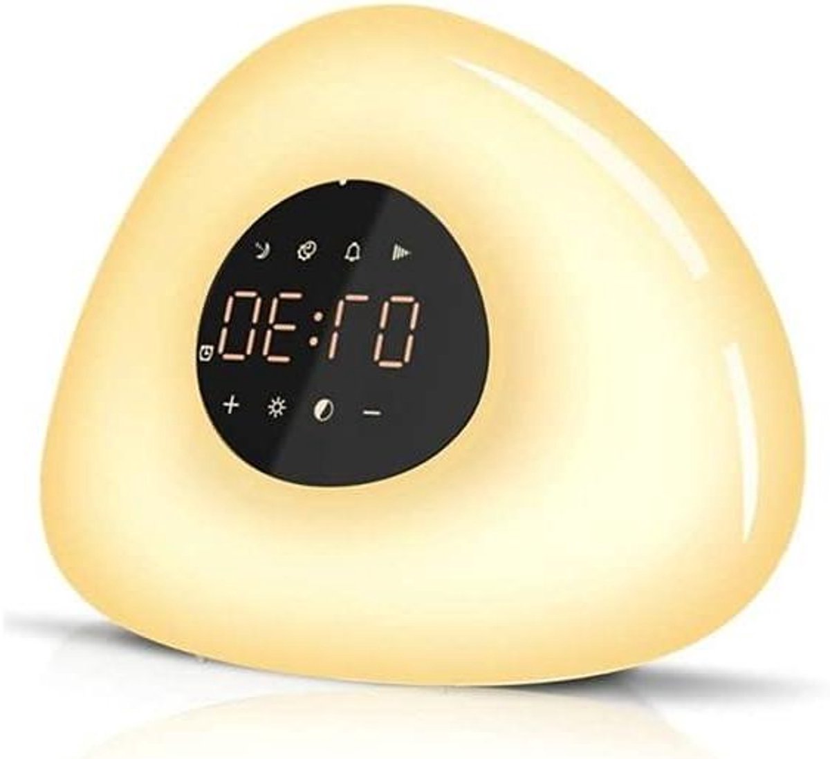 Wekker Nachtlamp - Digitale Klok - Rustig Ontwaken - Zonsopgang Simulatie - 5 Watt - Wit