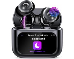 Draadloze Oordopjes - Bluetooth Oordopjes - Ultraflink En Comfortabel Voor Zijslaap + 48 Uur Speeltijd - 2 Stuks - Zwart