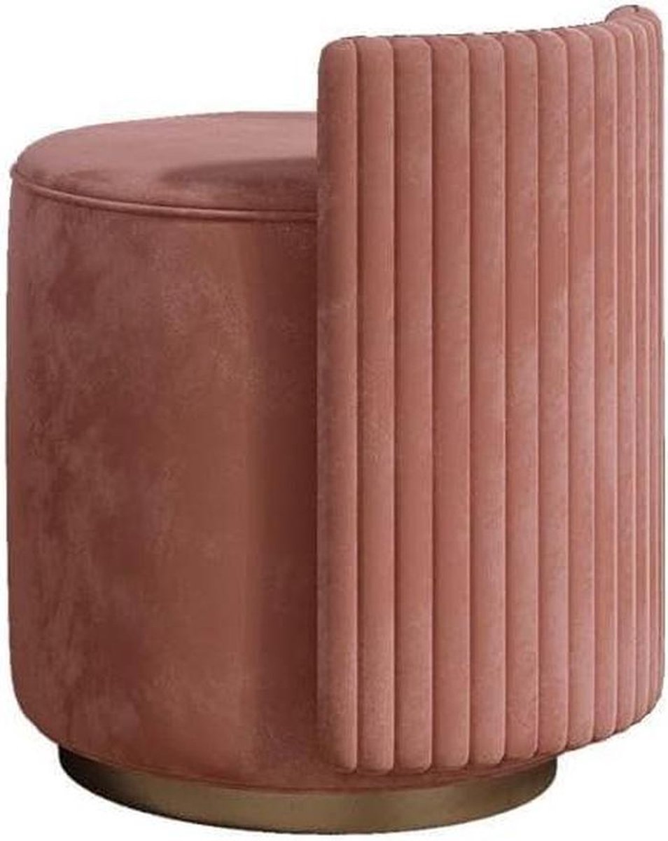 Make-up stoel - Kaptafel kruk - Schoonheid routine - Ronde zitting - Niet gespecificeerd - Roze