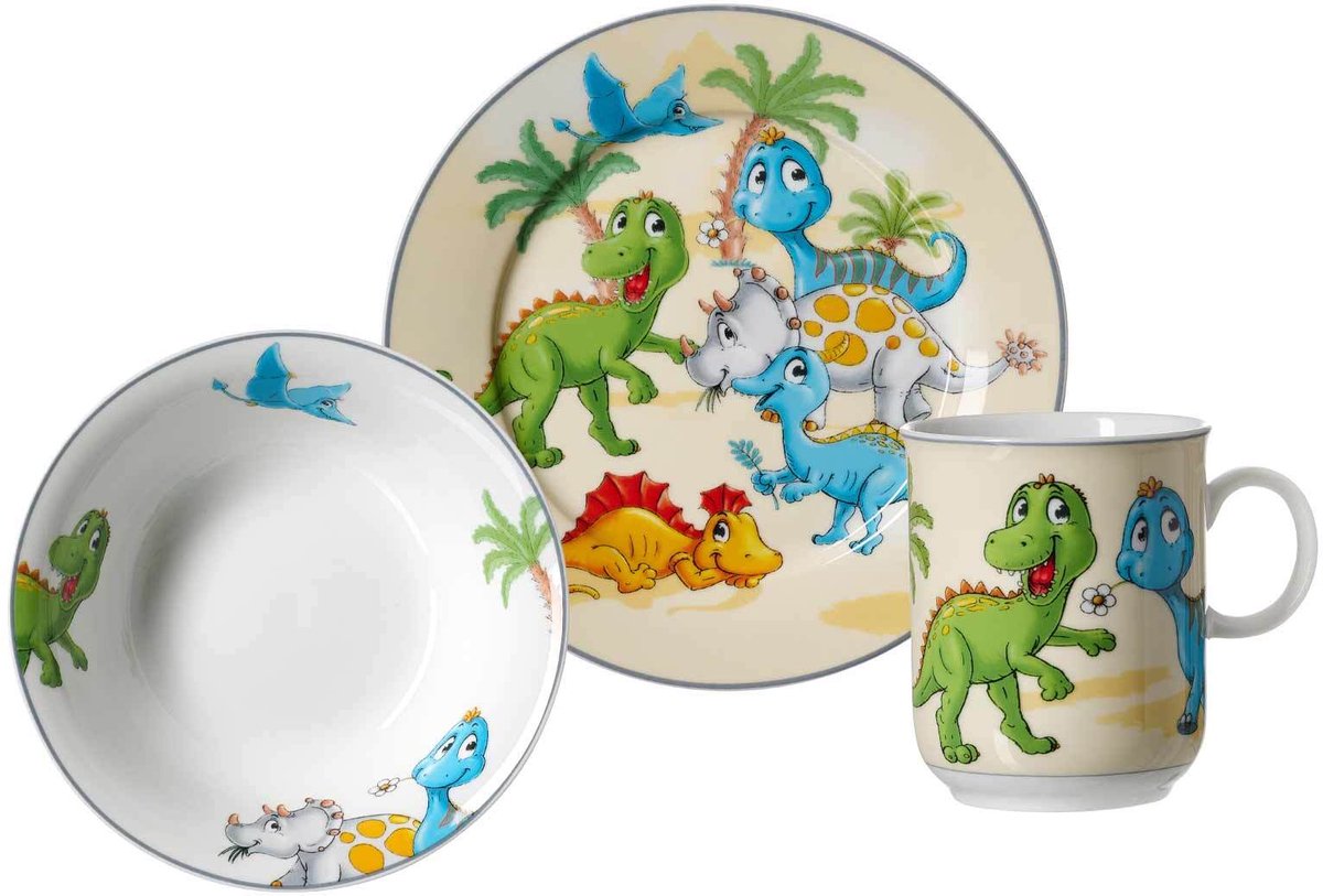 Kindergeschirr Set Dino