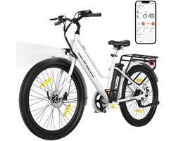 Hitway Elektrische Fiets BK8SL - Trendy 27.5 Inch City Commuter EBike met Afneembare 36V 13Ah Lithium Batterij - Mountain E-Bike met 250W Motor - Damesfiets met App Bediening - IP54 Waterdicht