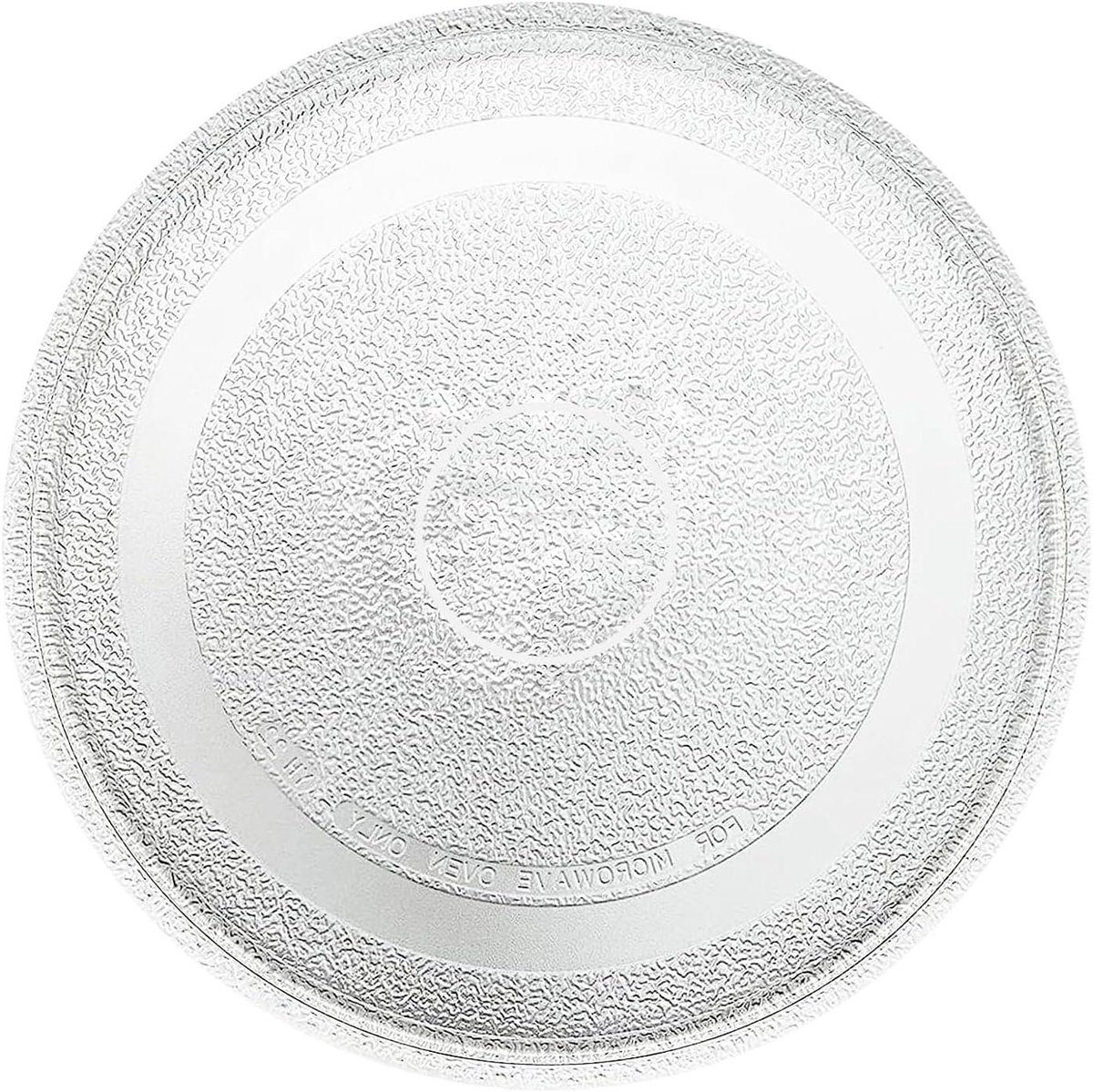 Draaiplateau Magnetron - Glazen Plaat - Gelijkmatig Verwarmen - Hoge Kwaliteit - 27 cm Diameter - Zilverkleurig