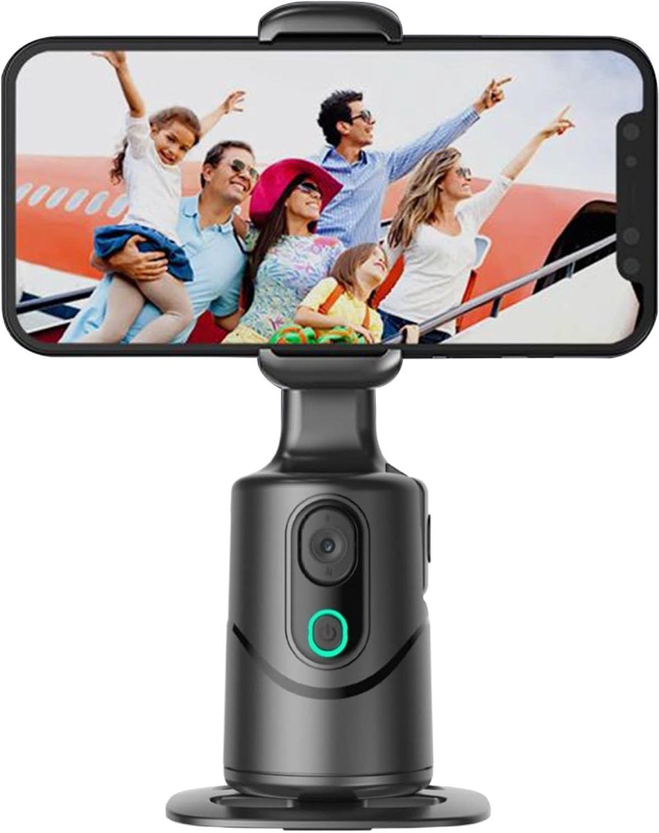 Telefoon Stabilisator - Gimbal Smartphone - Vloggen en Streamen - AI Gezichtsherkenning - 3-assige Rotatie - Zwart