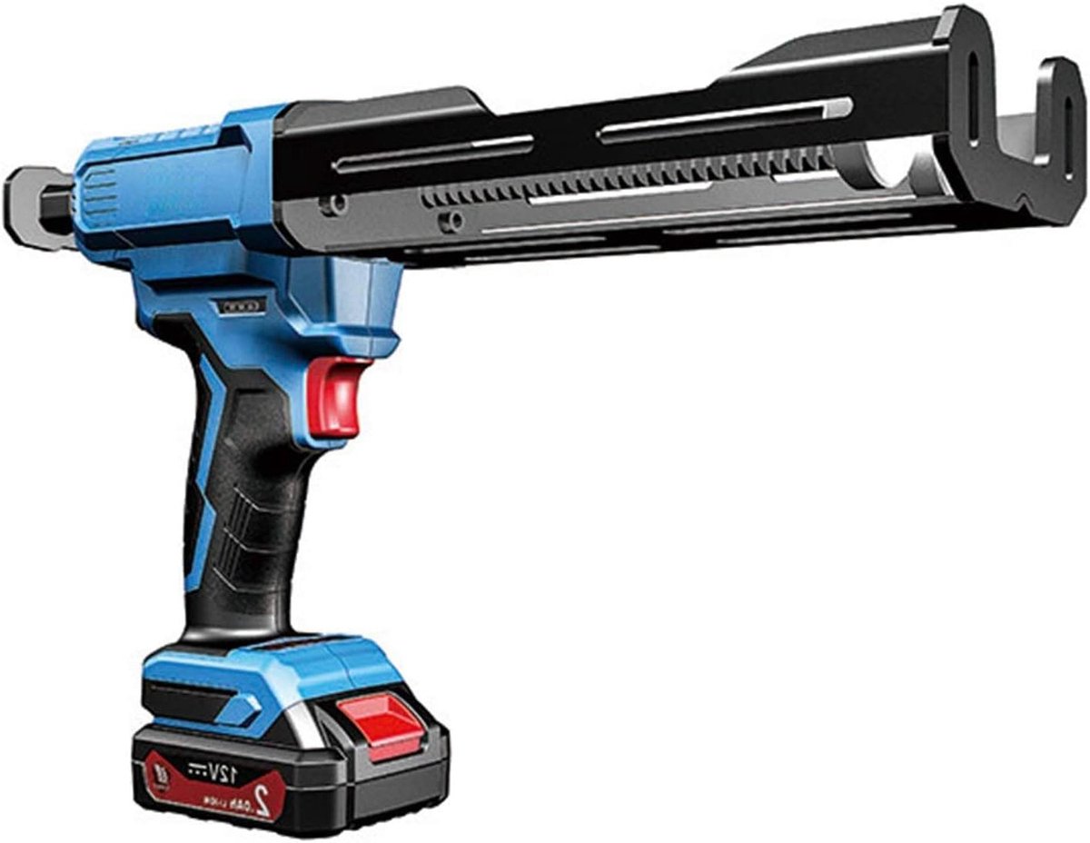 Kitpistool Draadloos - Kitspuit Elektrisch - Gemakkelijk Plakken - Dubbel Patroon - 400 ml - Zwart