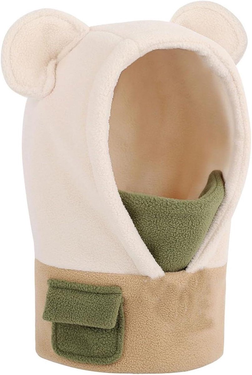 Kinder Winter Set - Muts Sjaal Masker - Buiten Spelen - Warm Fleece Materiaal - 1-3 Jaar - Blauw
