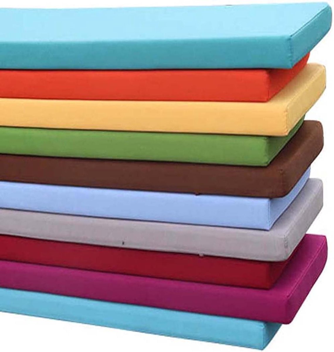 Bankkussen voor buiten - Zitkussen Tuinbank - Comfortabel Zitten - Waterdicht en Antislip - 60 x 30 cm - Zwart
