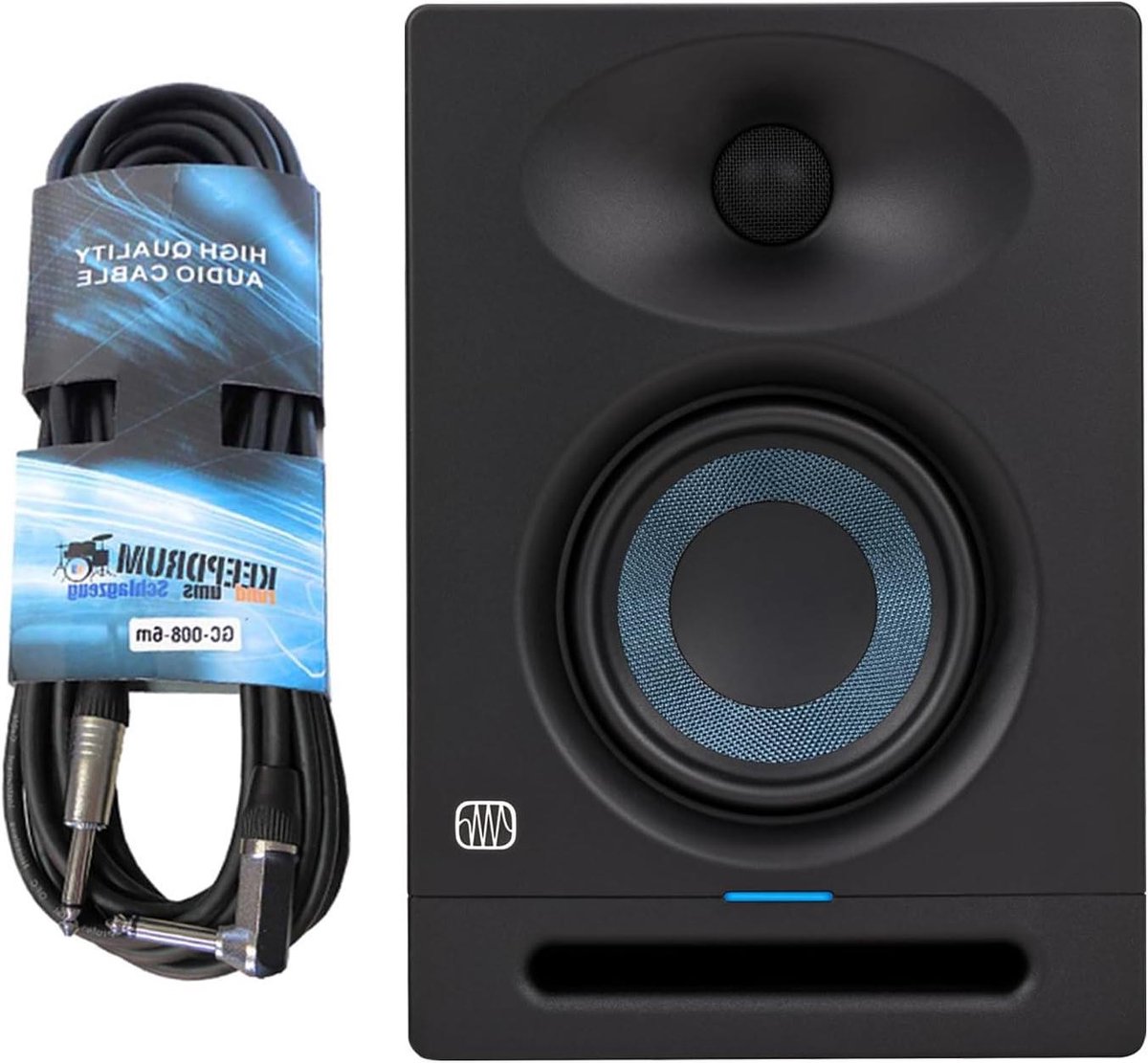 Actieve Monitorbox - Studioluidspreker Monitor Speaker - Muziek Productie - EBM-Waveguide - 4.5 Inch Woofer - Zwart