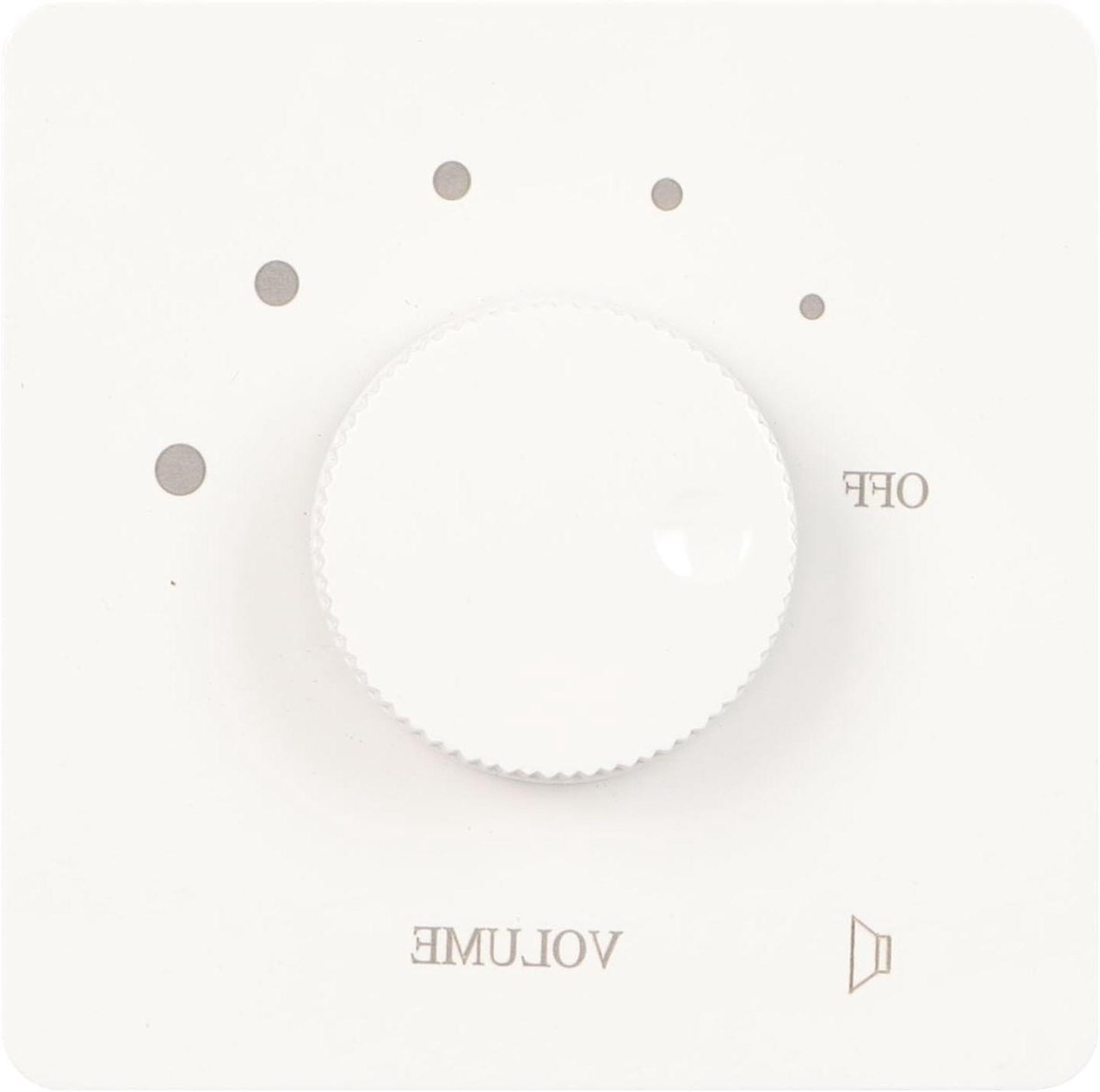 Volume Control - Versterker Regelaar - Muziek Afspelen - 5 Snelheid Instellingen - 86mm - Wit