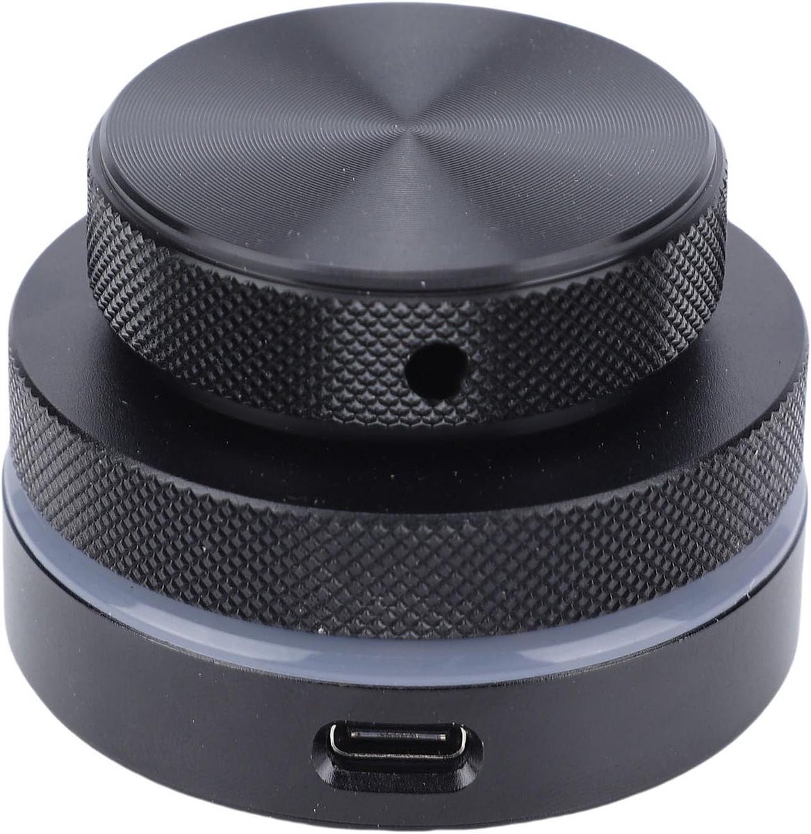Volumeregelknop - Draaibare Controller - Multimediacontrole - RGB Verlichting - 13 x 9 x 5 cm - Zwart