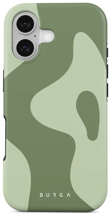 Groen camouflage telefoonhoesje van Burga voor een iPhone.
