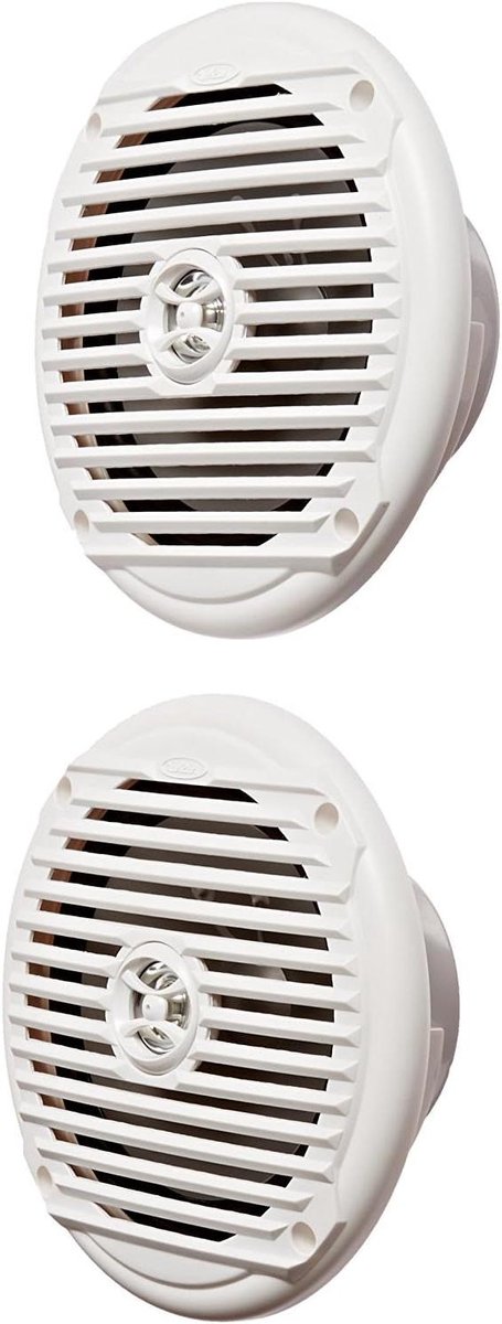 Coaxiale Marine Luidsprekers - Waterproof Speakers Boot - Muziek Luisteren Buiten - Eén Delig Chassis - 16.5 cm - Wit