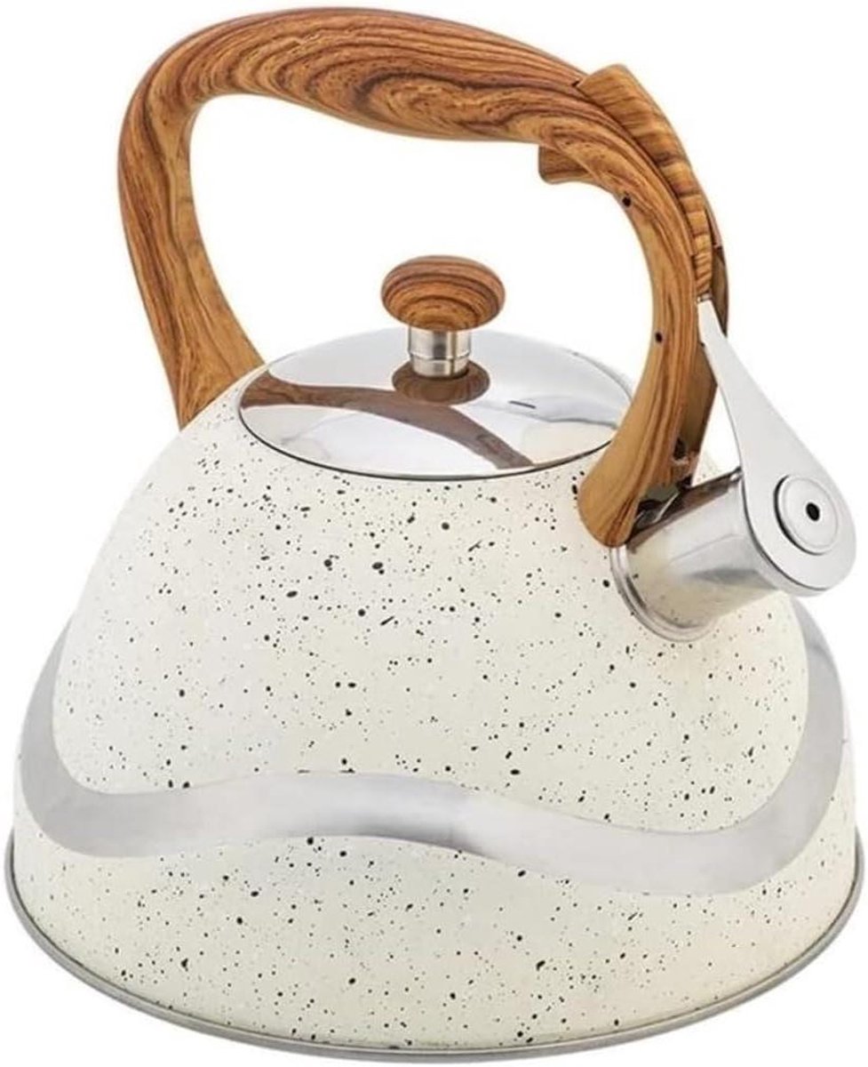 Waterkoker Inductie - Theepot Kookplaat - Water Koken - Ingebouwd Fluitje - 3.5L Inhoud - Zilver