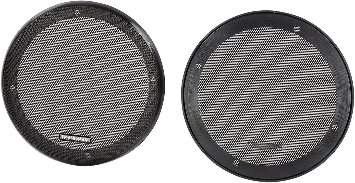 Luidsprekergril Set - Speaker Covers - Bescherming Luidsprekers - Met Draadgaas - Ø 165 mm - Zwart