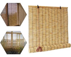 Bamboe Jaloezieën - Rietgordijnen Rolgordijnen - Ramen Verduisteren - Vervagingsbestendig - 100x180cm - Natuurlijk